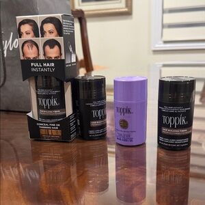 4 toppik Hair Building Fibers - Black & Purple Options